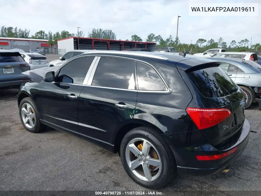 2010 Audi Q5 3.2 Premium VIN: WA1LKAFP2AA019611 Lot: 40798728