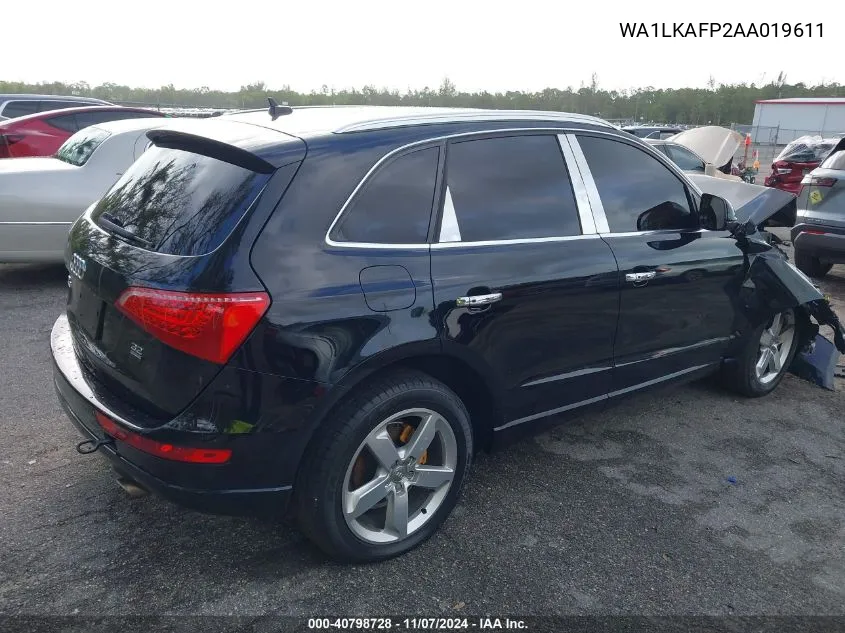 2010 Audi Q5 3.2 Premium VIN: WA1LKAFP2AA019611 Lot: 40798728