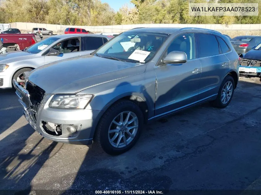 2010 Audi Q5 3.2 Premium VIN: WA1LKAFP3AA078523 Lot: 40816105