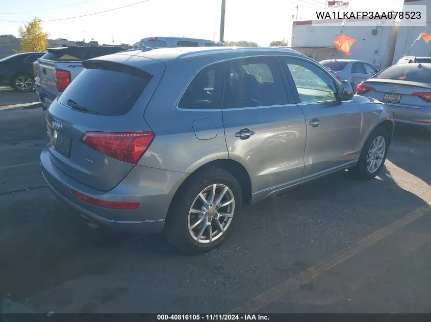 2010 Audi Q5 3.2 Premium VIN: WA1LKAFP3AA078523 Lot: 40816105