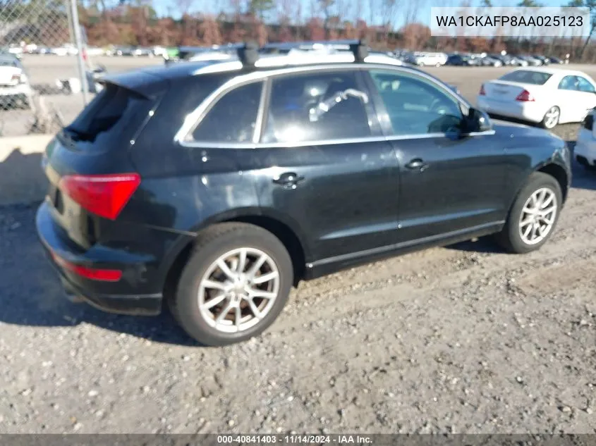 2010 Audi Q5 3.2 Premium VIN: WA1CKAFP8AA025123 Lot: 40841403