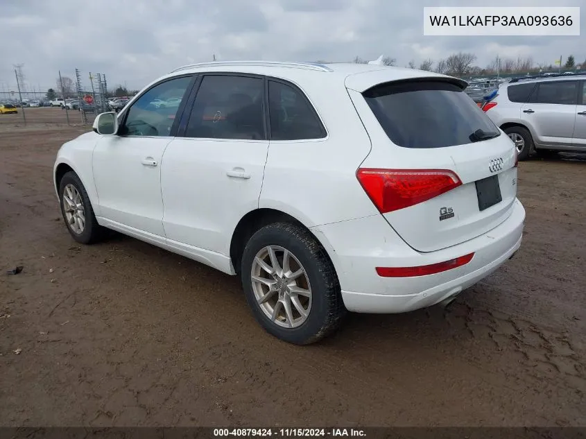 2010 Audi Q5 3.2 Premium VIN: WA1LKAFP3AA093636 Lot: 40879424