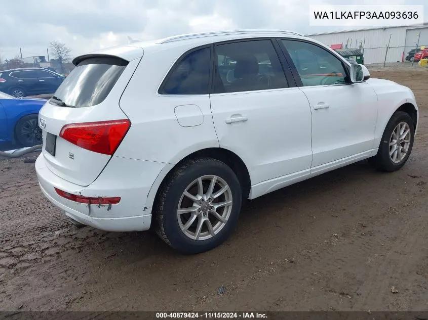 2010 Audi Q5 3.2 Premium VIN: WA1LKAFP3AA093636 Lot: 40879424