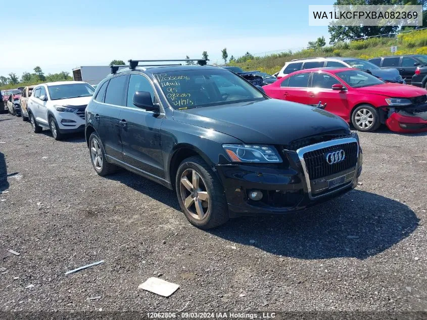 2011 Audi Q5 VIN: WA1LKCFPXBA082369 Lot: 12062806