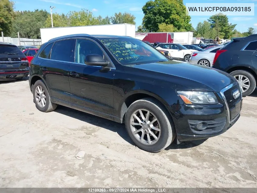 WA1LKCFP0BA093185 2011 Audi Q5