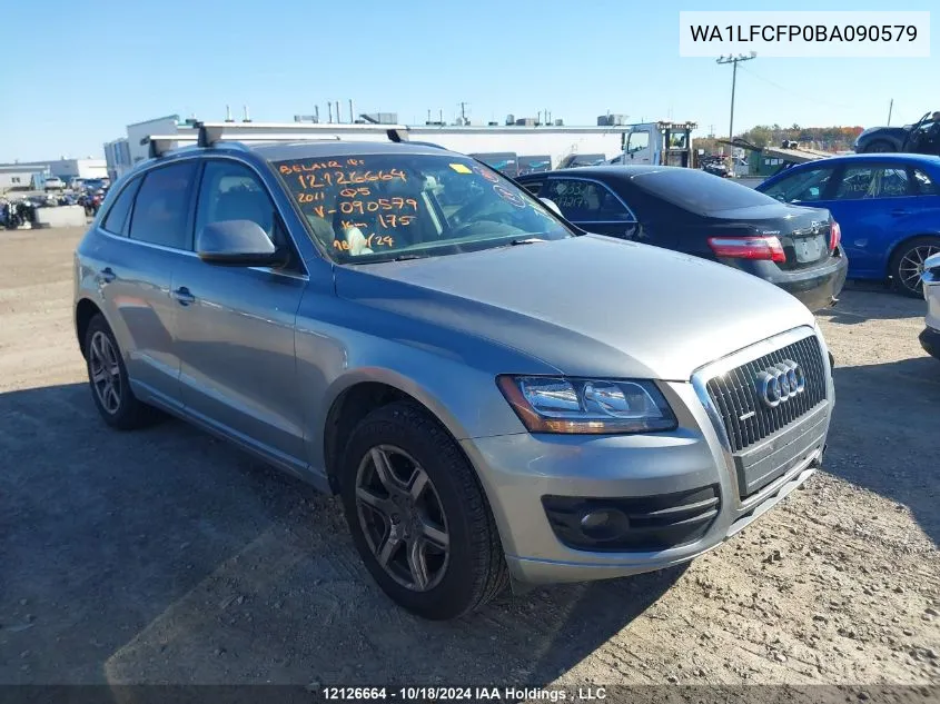 2011 Audi Q5 VIN: WA1LFCFP0BA090579 Lot: 12126664