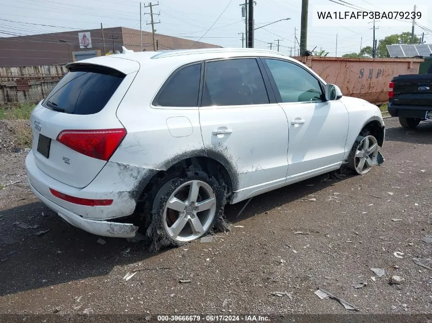 2011 Audi Q5 2.0T Premium VIN: WA1LFAFP3BA079239 Lot: 39666679