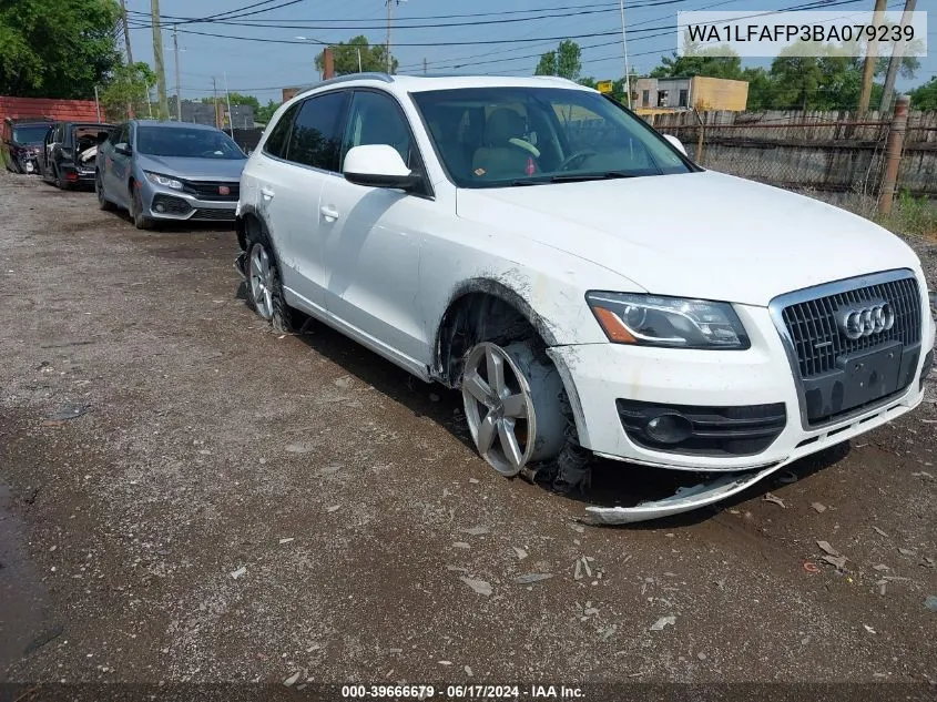 2011 Audi Q5 2.0T Premium VIN: WA1LFAFP3BA079239 Lot: 39666679