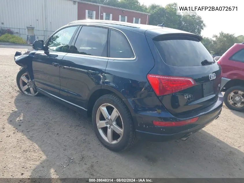 WA1LFAFP2BA072671 2011 Audi Q5 2.0T Premium