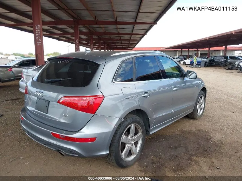 2011 Audi Q5 3.2 Premium Plus VIN: WA1WKAFP4BA011153 Lot: 40033006