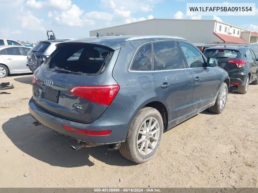 WA1LFAFP5BA091554 2011 Audi Q5 2.0T Premium