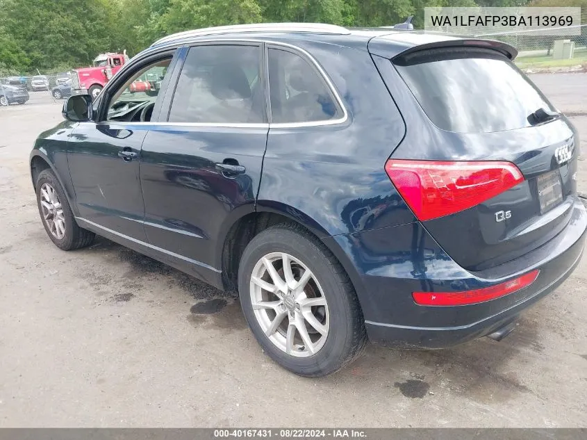 2011 Audi Q5 2.0T Premium VIN: WA1LFAFP3BA113969 Lot: 40167431