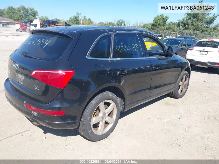 2011 Audi Q5 Premium Plus VIN: WA1LFAFP3BA061243 Lot: 40226884