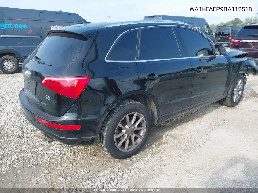 WA1LFAFP9BA112518 2011 Audi Q5 2.0T Premium