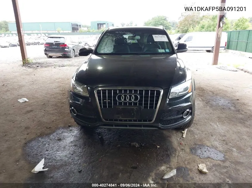 2011 Audi Q5 Premium Plus VIN: WA1DKAFP5BA091201 Lot: 40274841