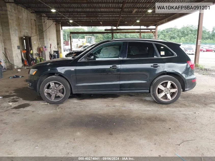 2011 Audi Q5 Premium Plus VIN: WA1DKAFP5BA091201 Lot: 40274841