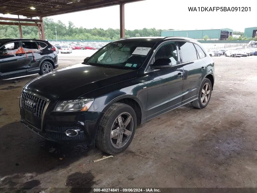 2011 Audi Q5 Premium Plus VIN: WA1DKAFP5BA091201 Lot: 40274841