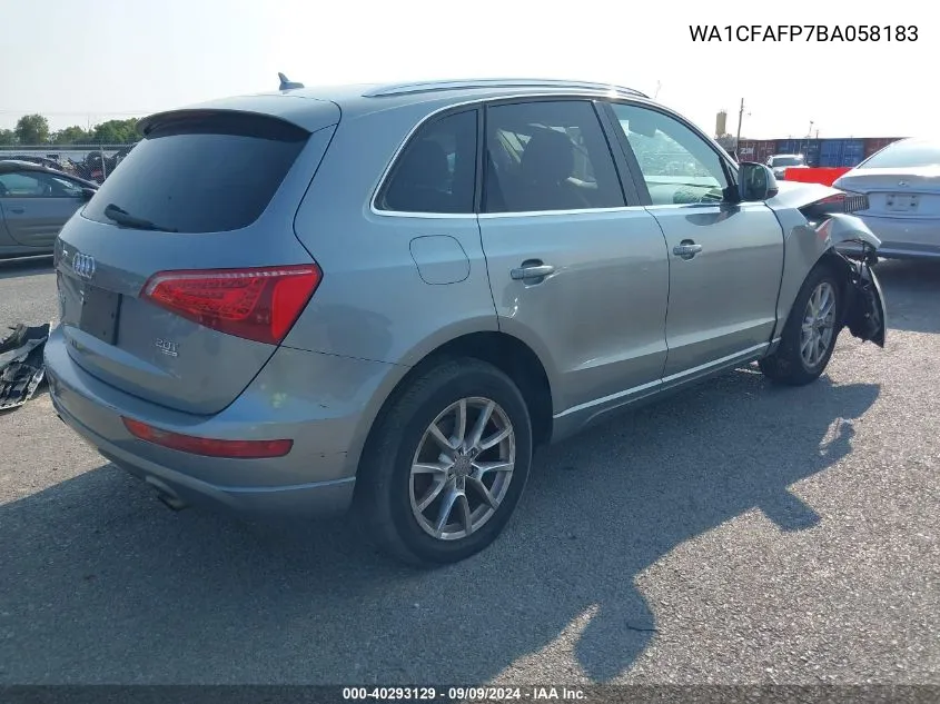 WA1CFAFP7BA058183 2011 Audi Q5 2.0T Premium