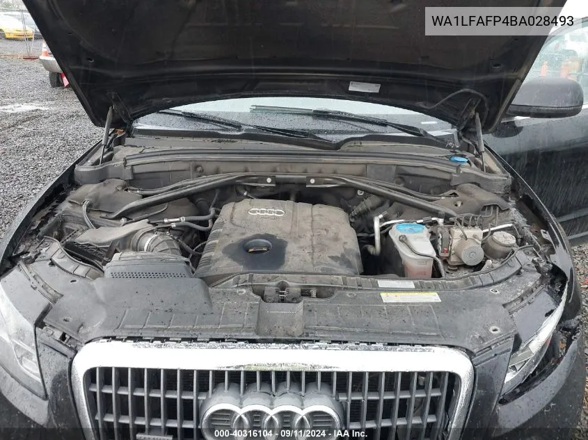 WA1LFAFP4BA028493 2011 Audi Q5 2.0T Premium