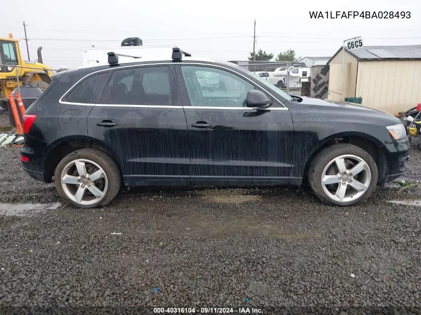 2011 Audi Q5 2.0T Premium VIN: WA1LFAFP4BA028493 Lot: 40316104