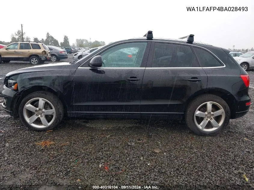 2011 Audi Q5 2.0T Premium VIN: WA1LFAFP4BA028493 Lot: 40316104