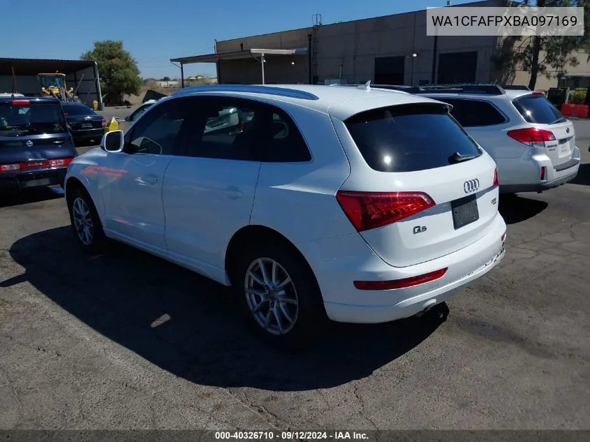 2011 Audi Q5 2.0T Premium VIN: WA1CFAFPXBA097169 Lot: 40326710