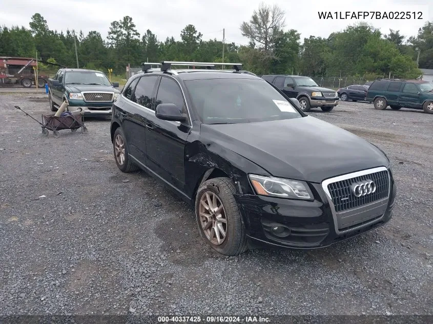 WA1LFAFP7BA022512 2011 Audi Q5 2.0T Premium