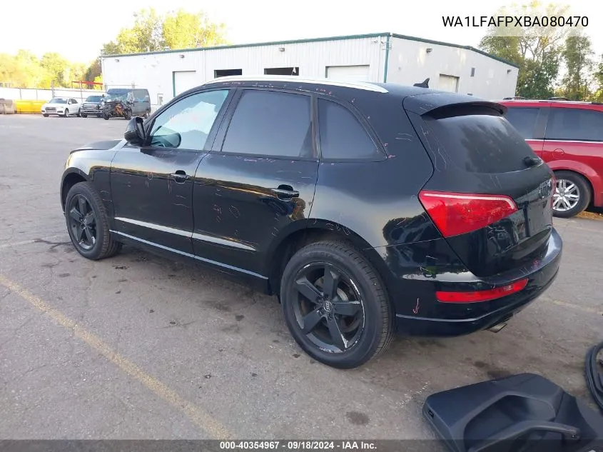 2011 Audi Q5 Premium Plus VIN: WA1LFAFPXBA080470 Lot: 40354967