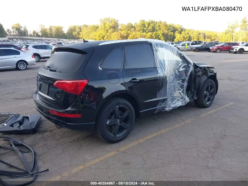 WA1LFAFPXBA080470 2011 Audi Q5 Premium Plus