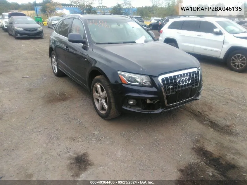 2011 Audi Q5 3.2 Premium Plus VIN: WA1DKAFP2BA046135 Lot: 40364486