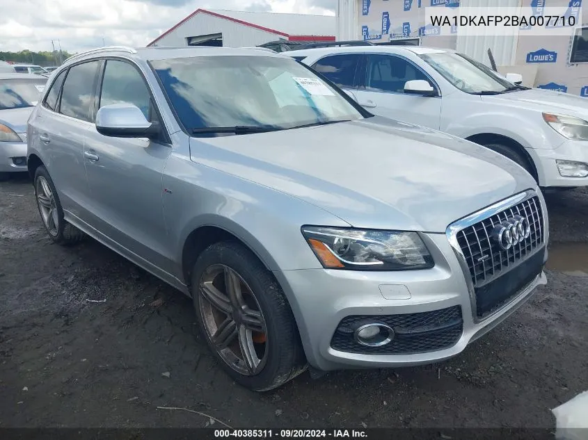 2011 Audi Q5 3.2 Premium Plus VIN: WA1DKAFP2BA007710 Lot: 40385311