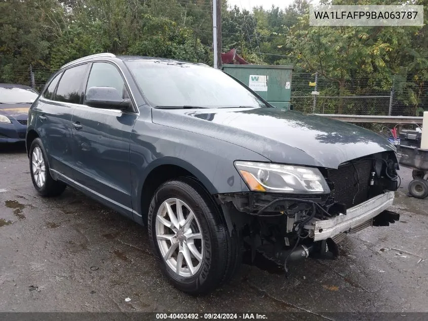 WA1LFAFP9BA063787 2011 Audi Q5 2.0T Premium