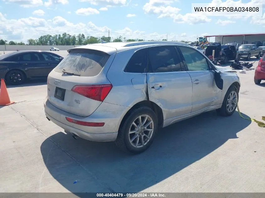 2011 Audi Q5 2.0T Premium VIN: WA1CFAFP0BA034808 Lot: 40404479