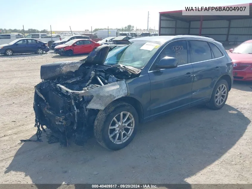 2011 Audi Q5 2.0T Premium VIN: WA1LFAFP6BA004907 Lot: 40409517