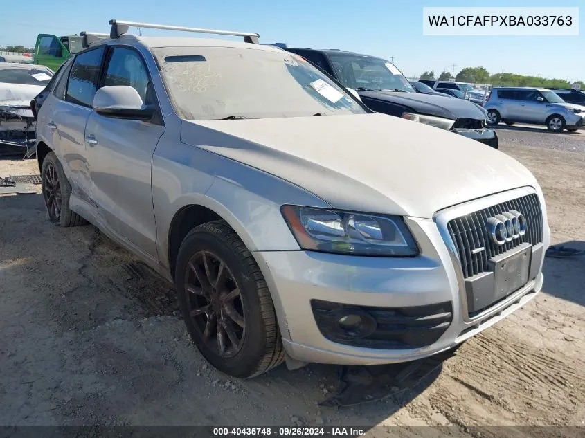 WA1CFAFPXBA033763 2011 Audi Q5 2.0T Premium