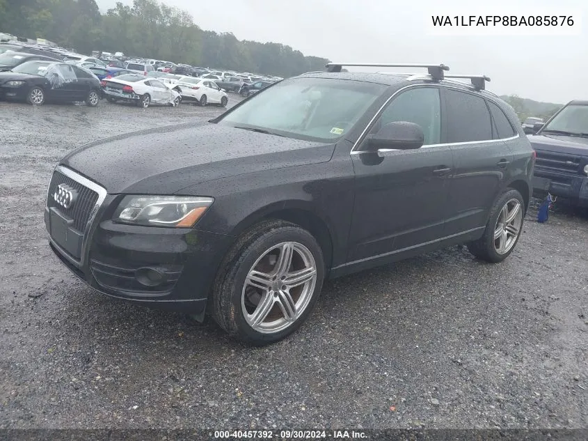 2011 Audi Q5 2.0T Premium VIN: WA1LFAFP8BA085876 Lot: 40457392