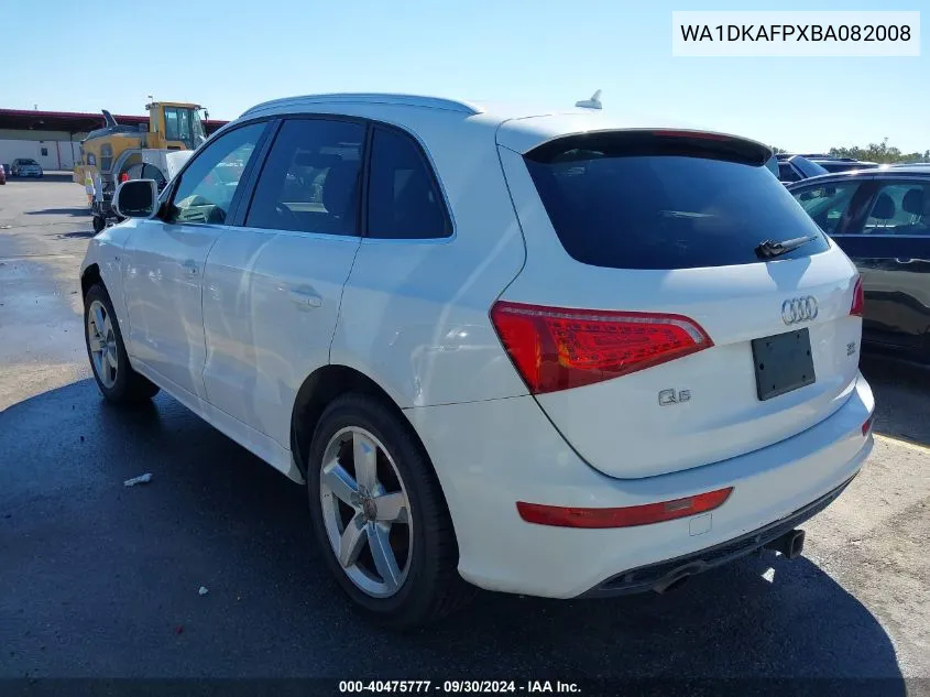 2011 Audi Q5 3.2 Premium Plus VIN: WA1DKAFPXBA082008 Lot: 40475777