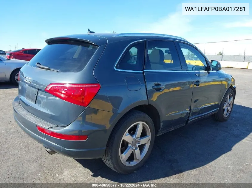 WA1LFAFP0BA017281 2011 Audi Q5 2.0T Premium