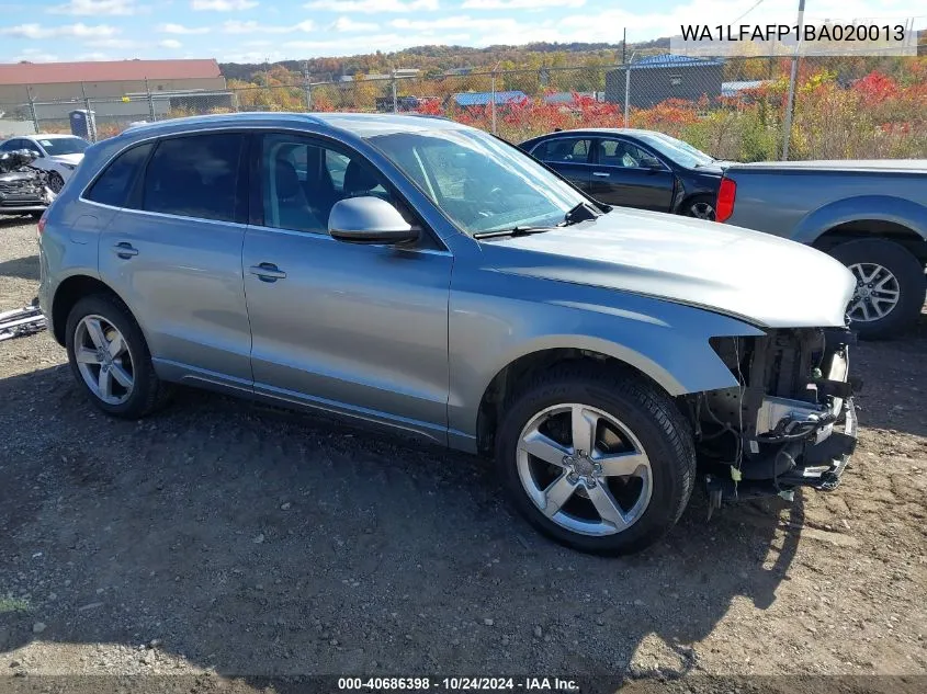 2011 Audi Q5 2.0T Premium VIN: WA1LFAFP1BA020013 Lot: 40686398