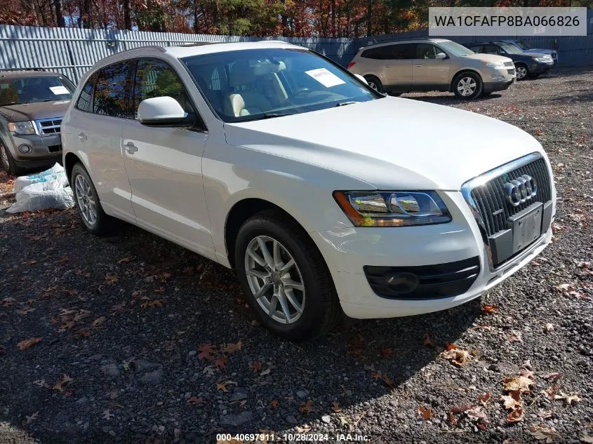 2011 Audi Q5 2.0T Premium VIN: WA1CFAFP8BA066826 Lot: 40697911