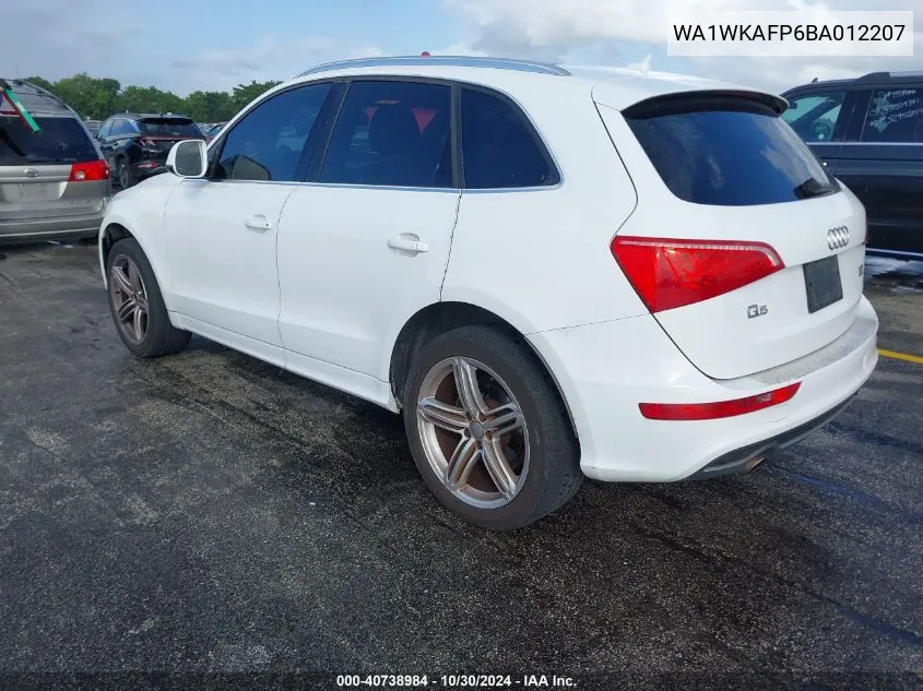 2011 Audi Q5 3.2 Premium Plus VIN: WA1WKAFP6BA012207 Lot: 40738984