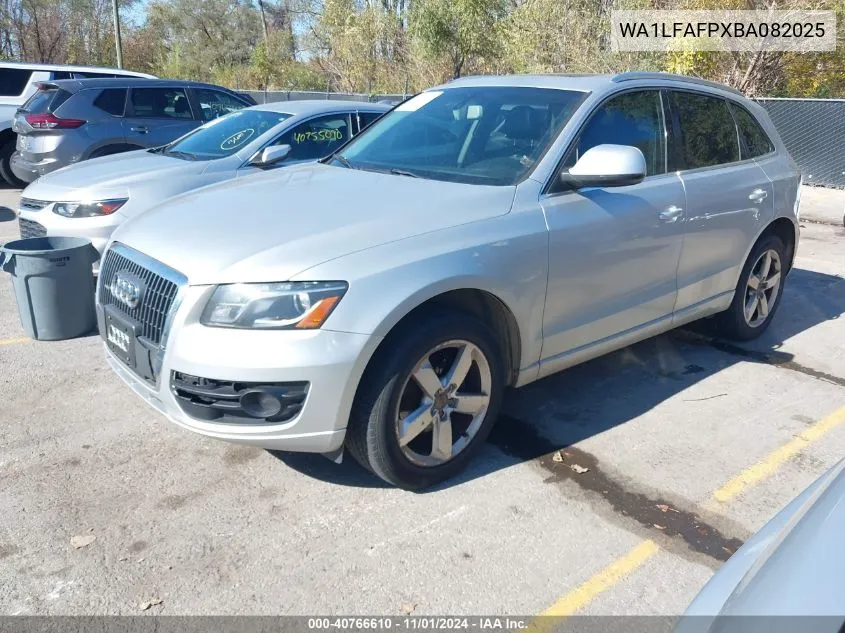 2011 Audi Q5 2.0T Premium VIN: WA1LFAFPXBA082025 Lot: 40766610