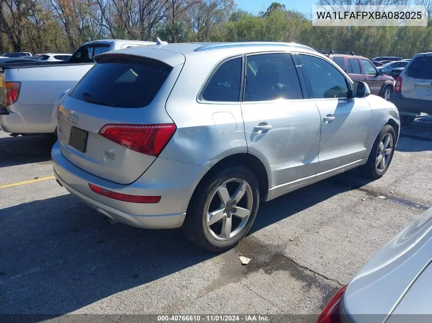 2011 Audi Q5 2.0T Premium VIN: WA1LFAFPXBA082025 Lot: 40766610