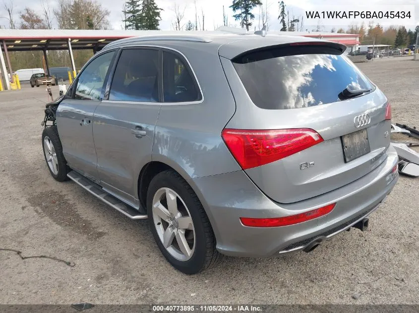 2011 Audi Q5 3.2 Premium Plus VIN: WA1WKAFP6BA045434 Lot: 40773895