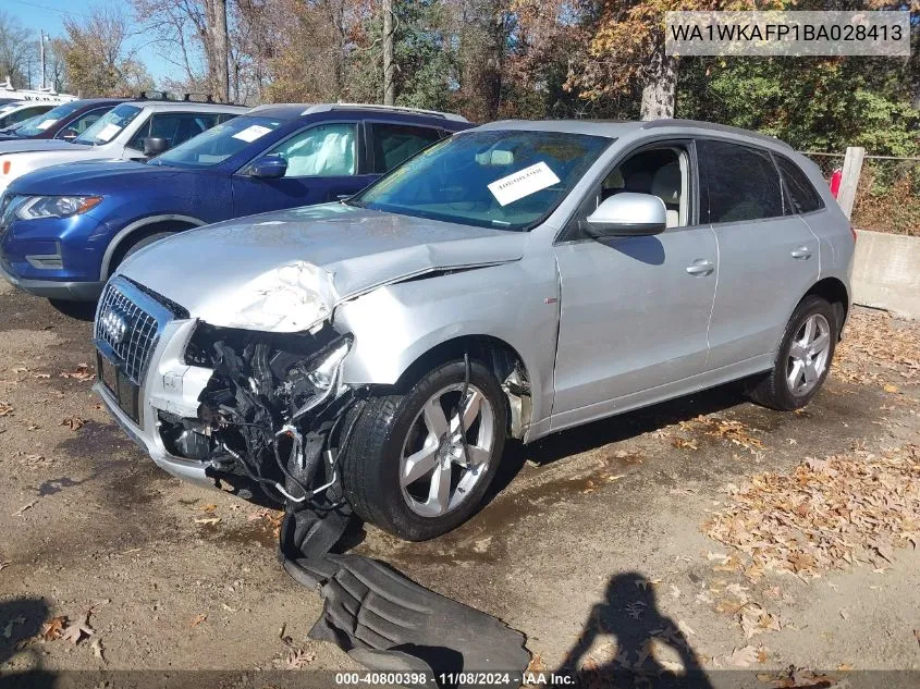 2011 Audi Q5 3.2 Premium Plus VIN: WA1WKAFP1BA028413 Lot: 40800398