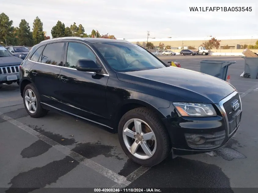 2011 Audi Q5 2.0T Premium VIN: WA1LFAFP1BA053545 Lot: 40908246