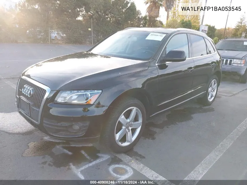 2011 Audi Q5 2.0T Premium VIN: WA1LFAFP1BA053545 Lot: 40908246