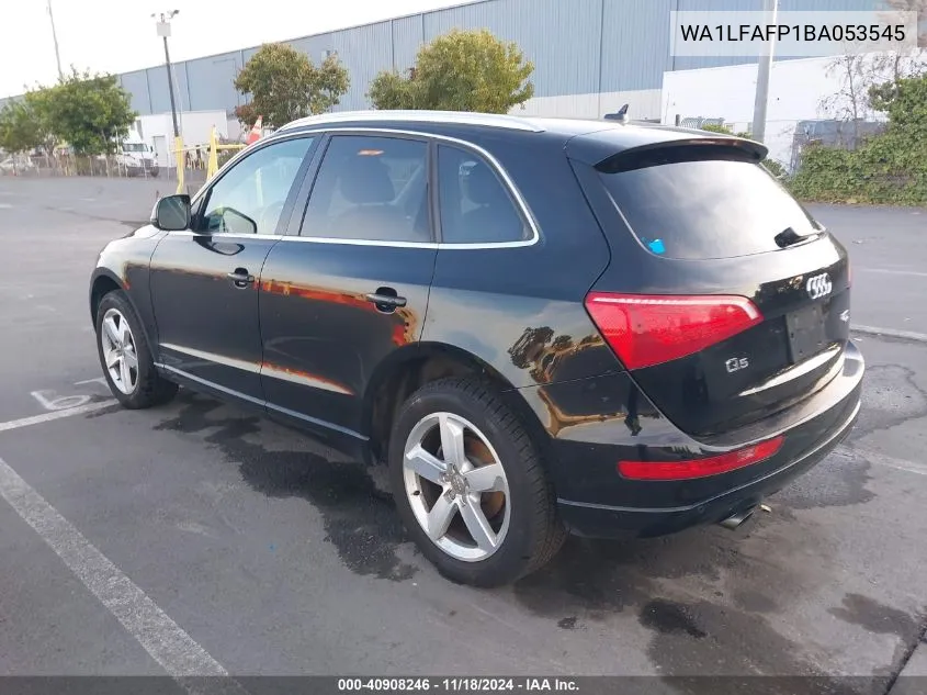 2011 Audi Q5 2.0T Premium VIN: WA1LFAFP1BA053545 Lot: 40908246