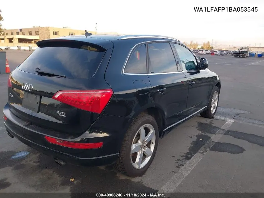 2011 Audi Q5 2.0T Premium VIN: WA1LFAFP1BA053545 Lot: 40908246