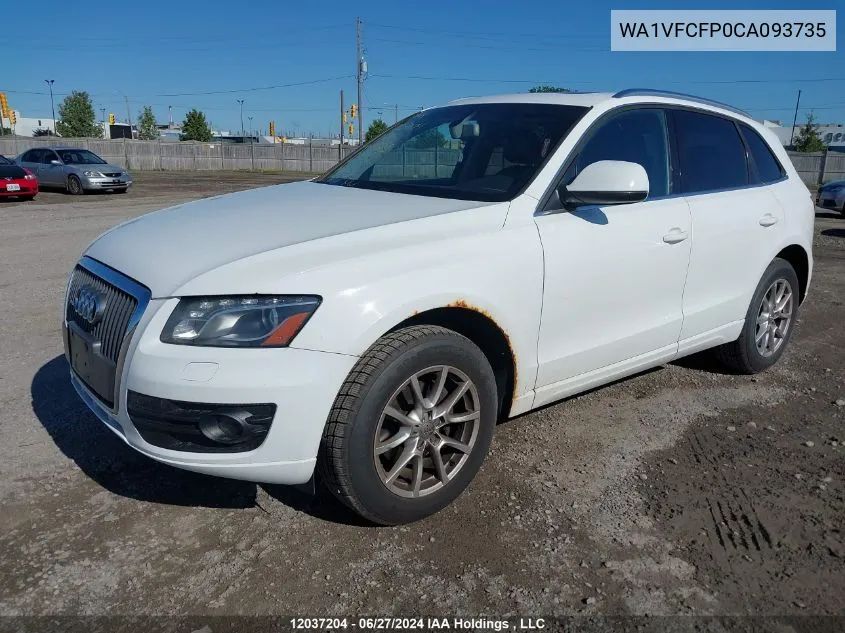 WA1VFCFP0CA093735 2012 Audi Q5